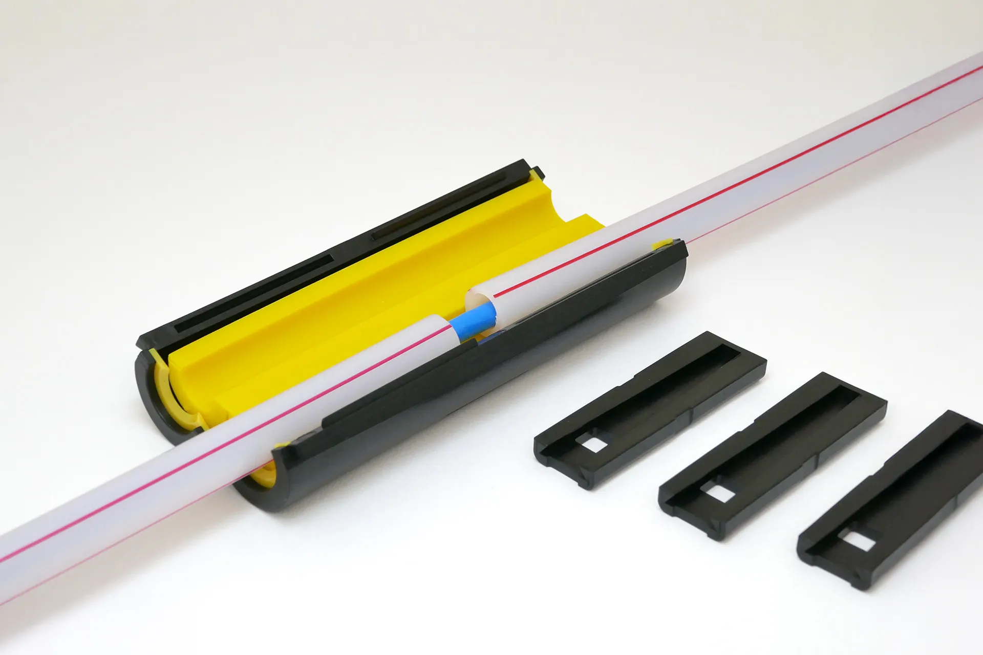 Divisible duct repair kit