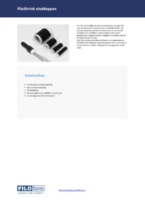 Fiche technique des embouts froids Filoshrink (NL)
