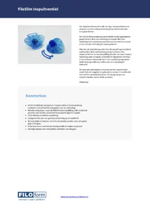 Filoslim Injection Valve Technical Data Sheet (NL)