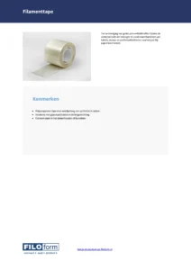 Technisch gegevensblad Flament Tape (NL)