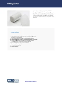 Flexible Gauze Technical Data Sheet (NL)