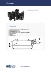 Fiche technique des capuchons thermorétractables (NL)