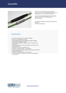 Heatshrink Connection Coax Joint Technical Data Sheet (NL)