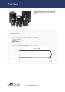 Fiche technique des embouts thermorétractables (NL)