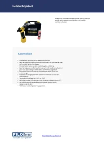Fiche technique du pistolet à air chaud (NL)