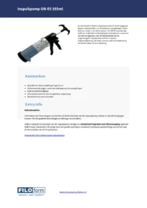 Injection Pump GN-E5 Technical Data Sheet (NL)