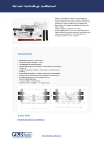 Insulated connection and branch-off connector Technical Data Sheet (NL)