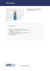 Fiche technique du spray silicone Luborsil (NL)