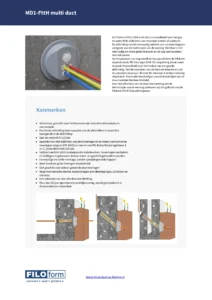 Fiche technique MD1-FttH Multi Duct (NL)