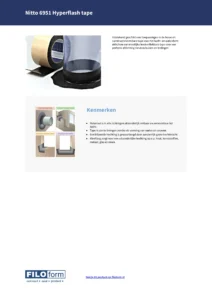 Nitto Tape Hyperflash 695 Technical Data Sheet (NL)