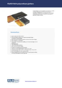P2654 Technisch gegevensblad polyurethaan giethars (NL)