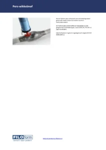 Taped Resin Injection Joint Technical Data Sheet (NL)