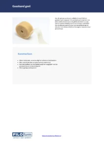 Yellow Gauze Technical Data Sheet (NL)