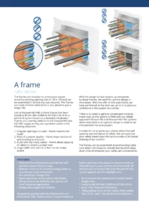 Transit Frames Technical Data Sheet (EN)