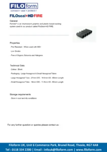 Formite (Black Hex Piece) Technical Data Sheet (EN)