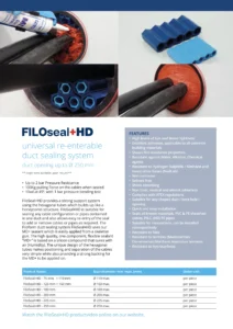 Filoseal+HD Duct Seal Technical Data Sheet (EN)