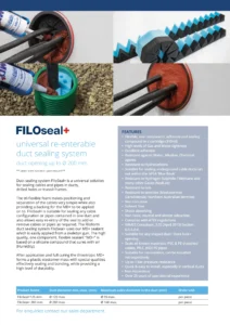 Filoseal+ Duct Seal Technical Data Sheet (EN)