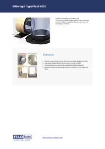 Technisch gegevensblad Nitto Tape Hyperflash 695 (EN)