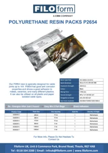 P2654 Polyurethane Casting Resin Technical Data Sheet (EN)