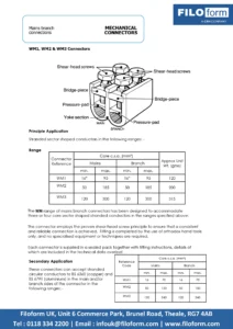 WM Branch Connector Technical Data Sheet (EN)