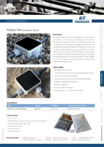 Filobox T40 GA Technical Data Sheet (DE)
