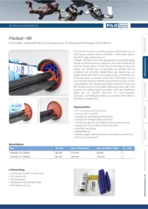 Filoseal+ HD Technical Data Sheet (DE)