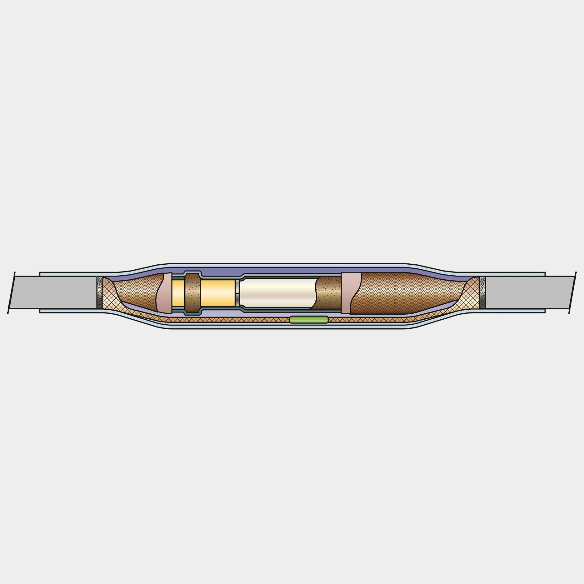 medium voltage cable joints single core inside drawing