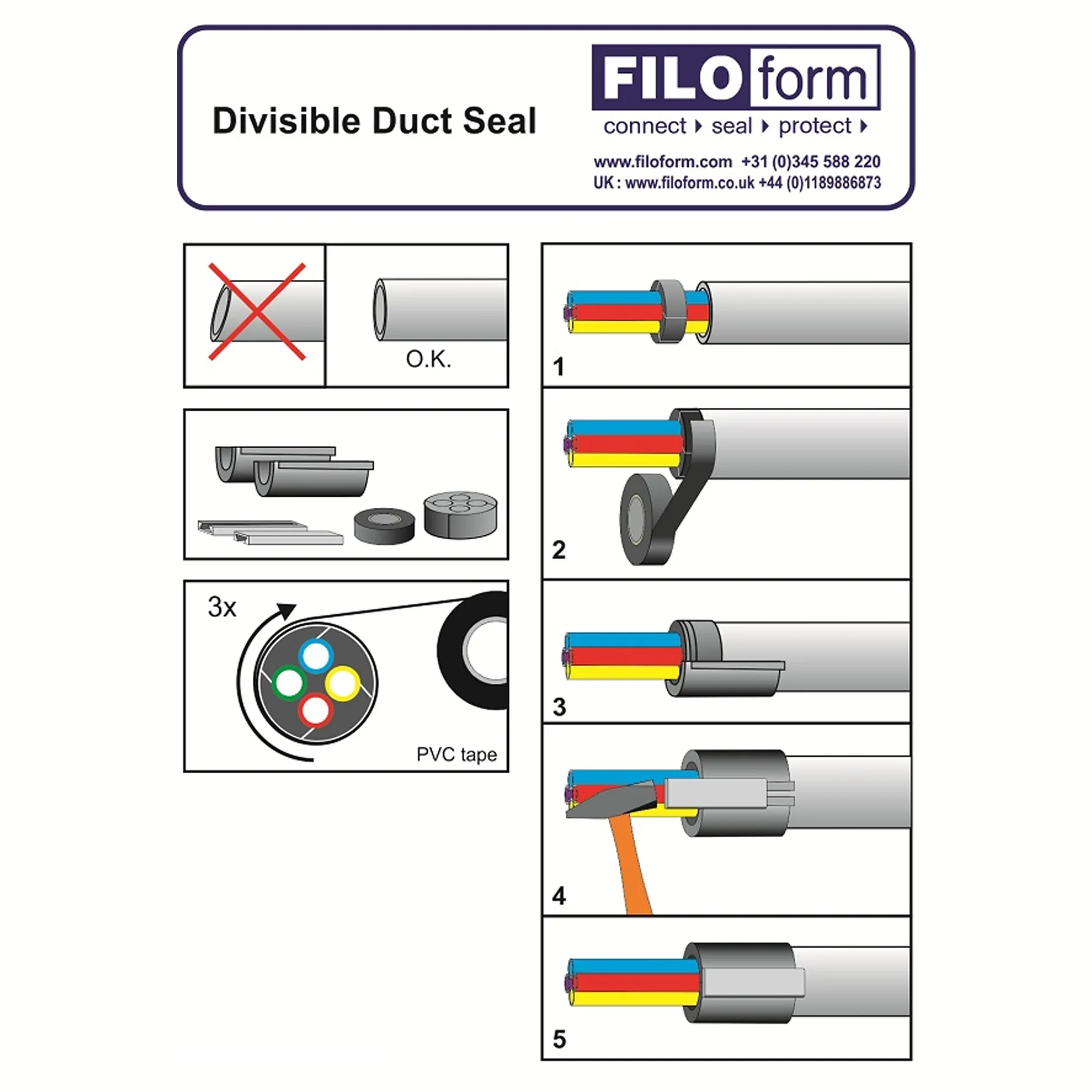32mm hdpe duct seal instructions