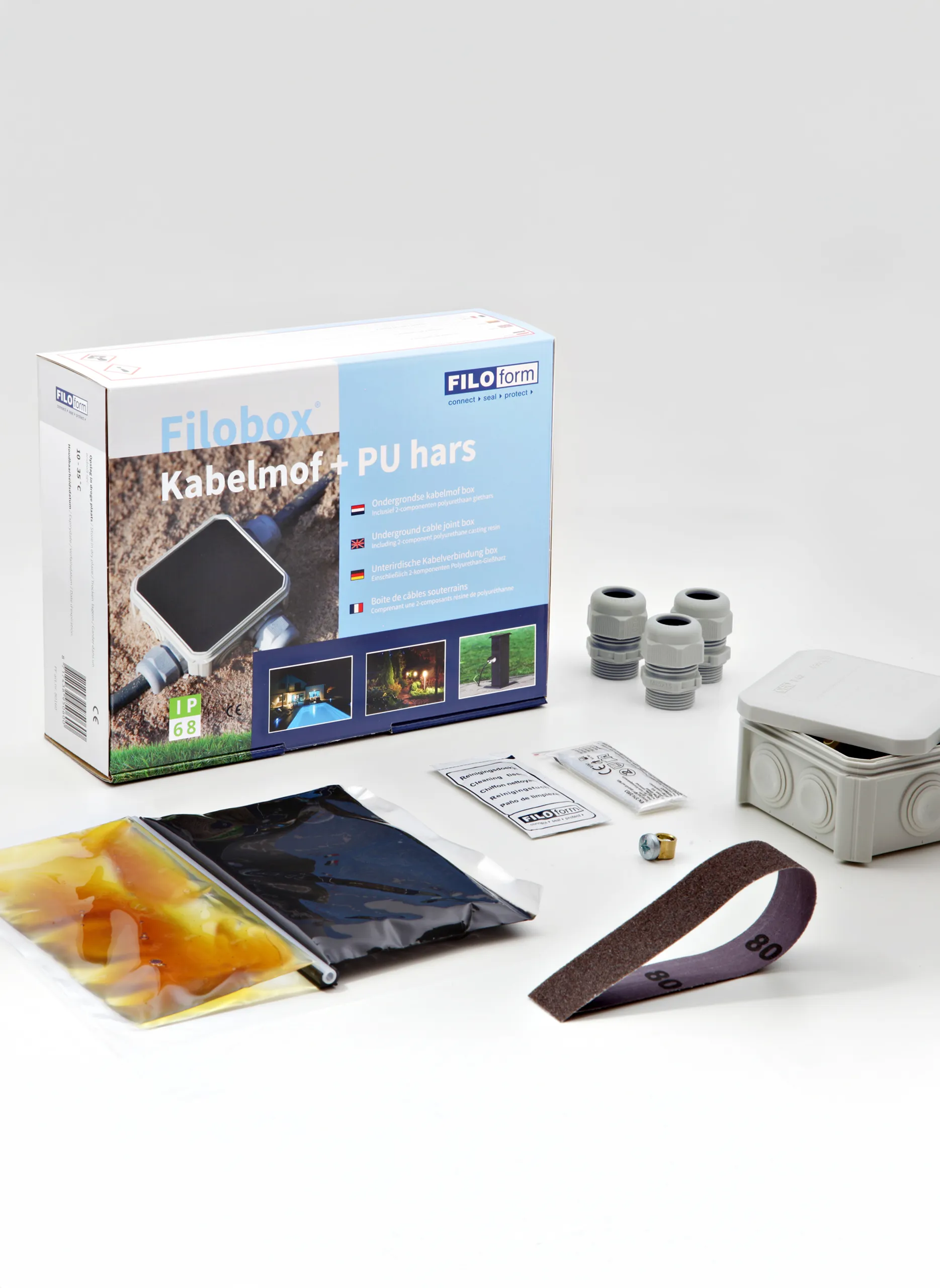 filobox and pu resin for cable joints and resins