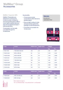Fiche technique WallMax® Expander (WE) (EN)