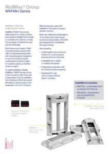 WallMax® Mini Top & Mini Back Technical Data Sheets (EN)
