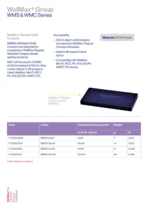 WallMax® Module Solid Compact Technical Data Sheet (EN)