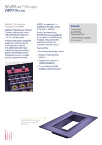 WallMax® Rectangular Flanged Frame Light Technical Data Sheet (EN)