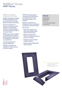 WallMax® Rectangular Flanged Frame Openable Technical Data Sheet (EN)