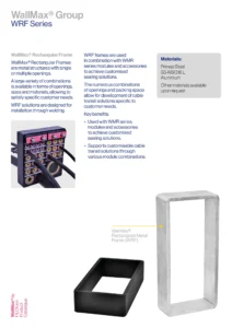 WallMax® Rectangular Frame Technical Data Sheet (EN)