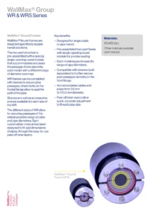 WallMax® Round Frames Technical Data Sheet (EN)