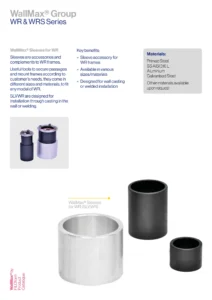 WallMax® Sleeves for WR Technical Data Sheet (EN)