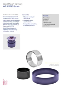 WallMax® Sleeves for WRS Technical Data Sheet (EN)