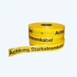 Warnband Achtung Kabel gelb