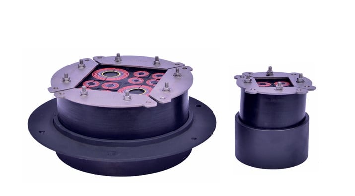 WallMax round sqaured frames side view