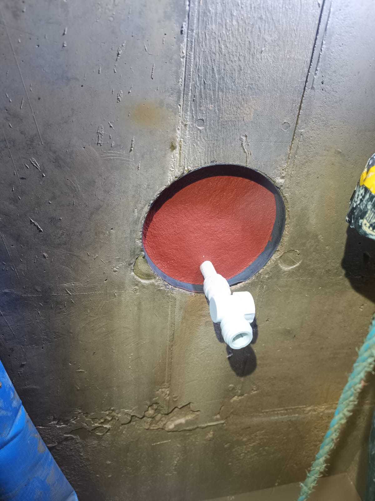 Drain below water table