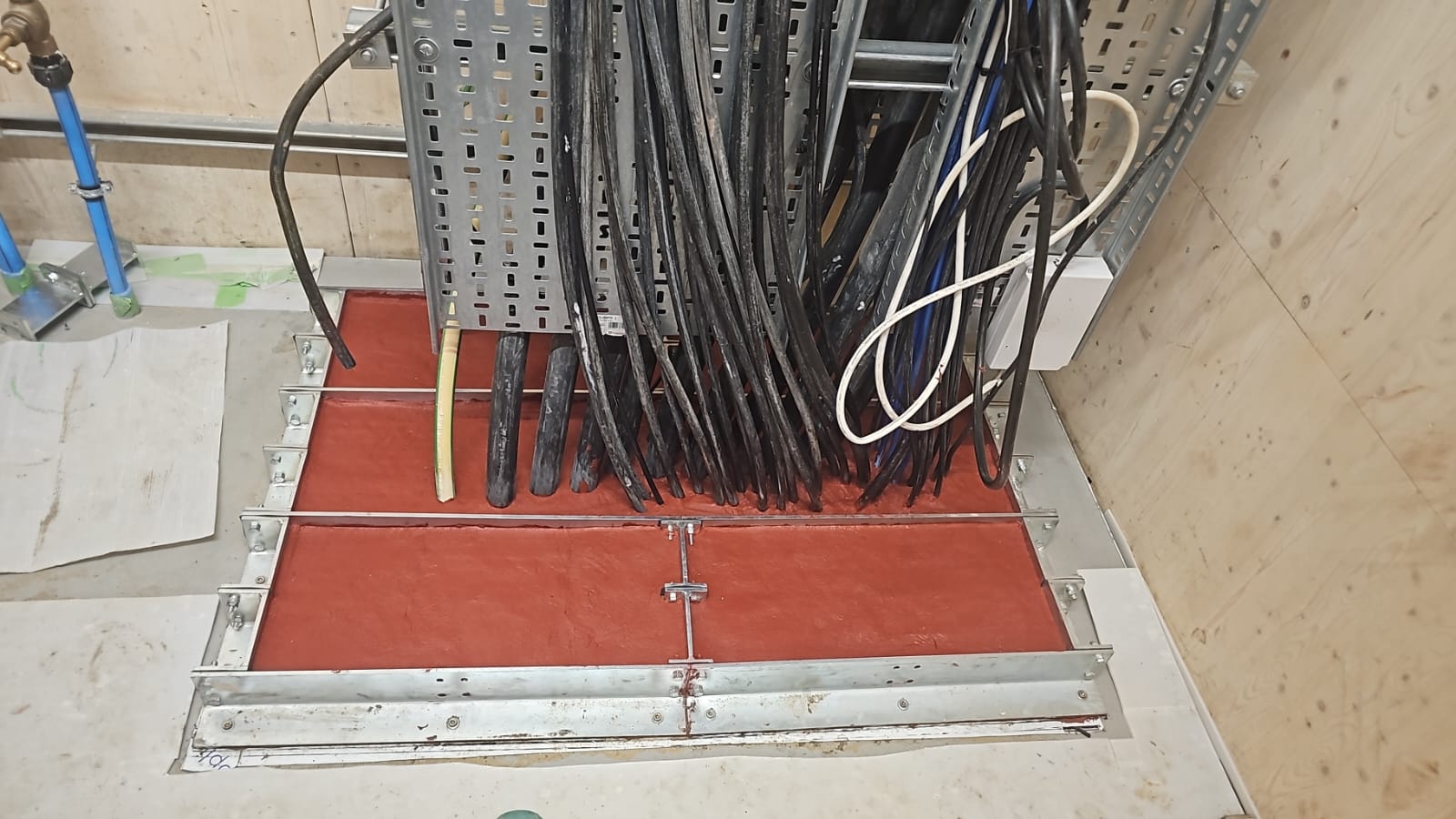Non standard cable setup sealed with FILOseal+ HD British Library
